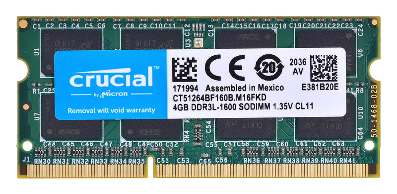 Crucial 4GB memory module DDR3 1600 MHz