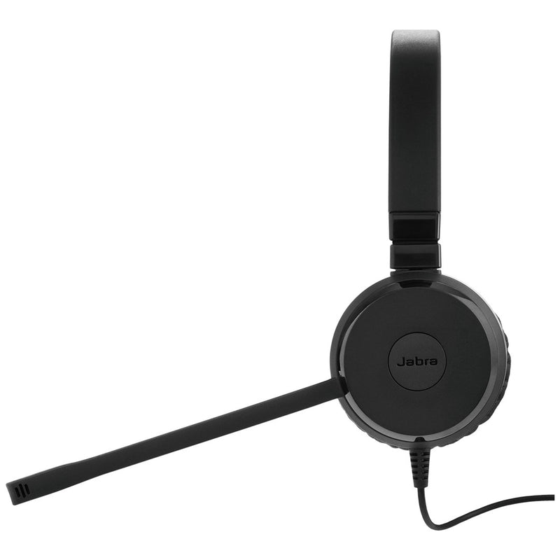 Jabra EVOLVE 20 MS Stereo USB Headband Special Edition Noise cancelling, USB connector, with mute-button and volume control on the cord, with leatherette ear cu