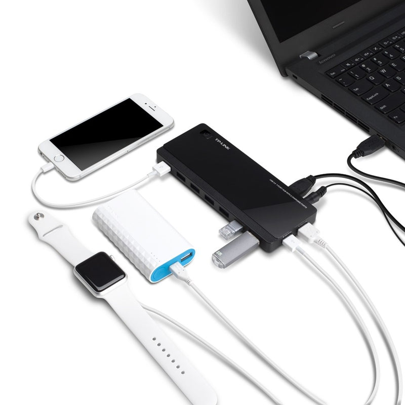 TP-Link UH720 USB 3.2 Gen 1 (3.1 Gen 1) Micro-B 5000 Mbit/s Noir