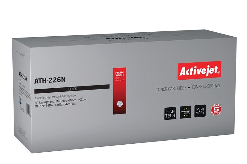 Activejet ATH-226N Toner (replacement for HP 226A CF226A; Supreme; 3100 pages; black)