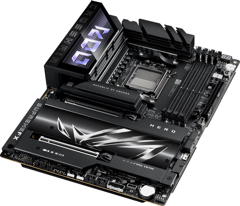 ASUS ROG CROSSHAIR X870E HERO - Mainboard - ATX - Sockel AM5 - AMD X870E Chipsatz - USB4, USB 3.2 Gen 2, USB-C 3.2 Gen2, USB 3.2 Gen 1, USB-C 3.2 Gen