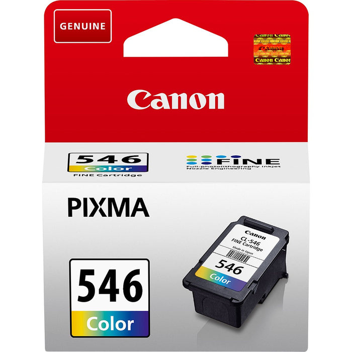 Canon CL-546 - 8289B001 - 1 x Cyan,1 x Magenta,1 x Yellow - Ink Cartridge - For PIXMA iP2850,MG2450,MG2550,MG2555,MG2950,MG2950S,MX495