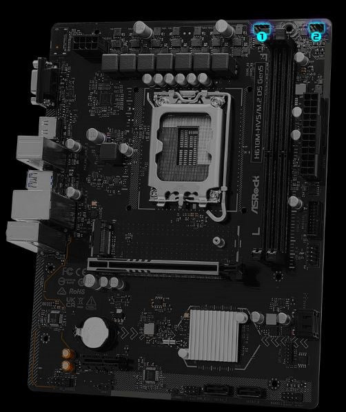 Asrock H610M-HVS/M.2 D5 GEN5 motherboard