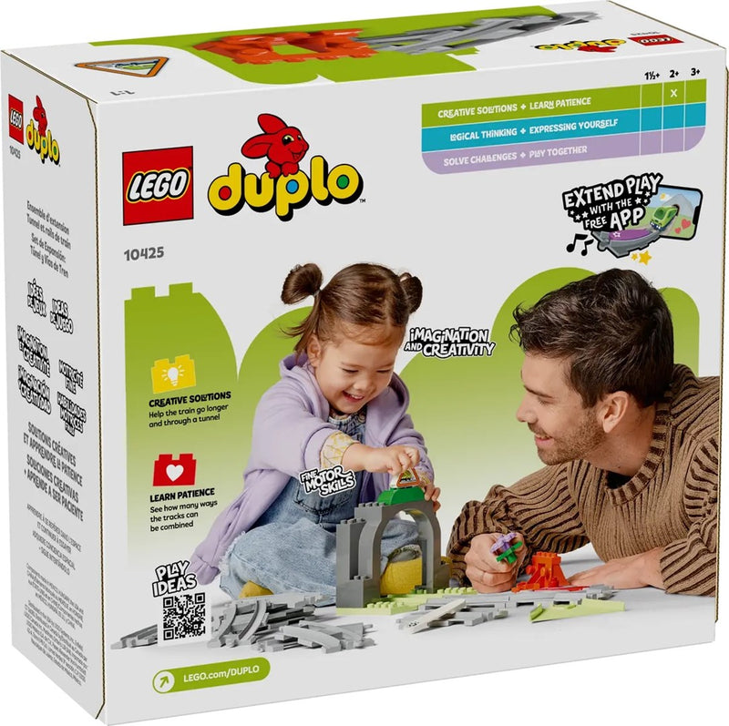 LEGO 10425 DUPLO Town Eisenbahntunnel und Schienen Erweiterungsset