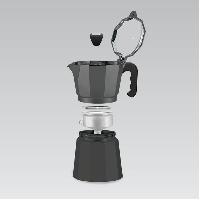 Kawiarka aluminiowa (3 filiżanki; 150 ml) MR-1666-3-BLACK MAESTRO
