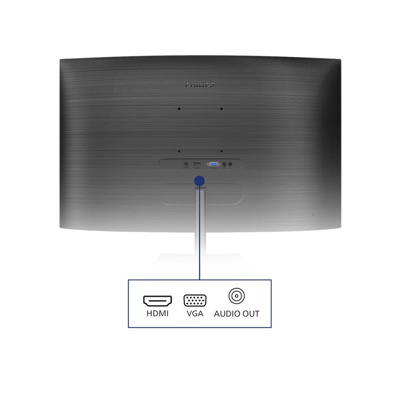 Philips E-line 241E1SCA - LED monitor - curved - 24" - 1920 x 1080 Full HD (1080p) @ 75 Hz - VA - 250 cd/m² - 3000:1 - 4 ms - HDMI, VGA - speakers - t