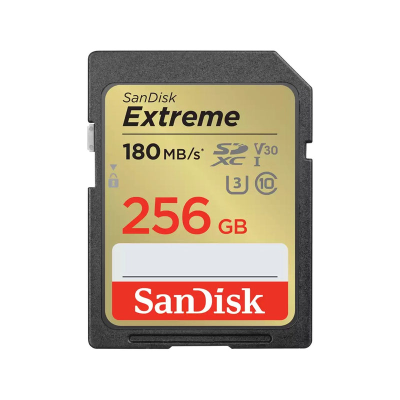 SanDisk Extreme - Flash-Speicherkarte - 256 GB - Video Class V30 / UHS-I U3 / Class10 - SDHC UHS-I