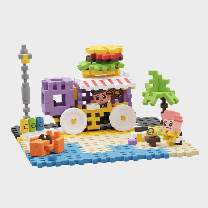 Marioinex Mini Waffle Building Blocks – City: Food Truck, 148 pieces