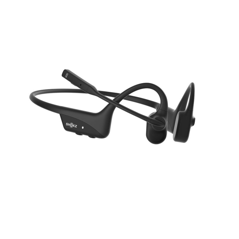 SHOKZ OpenComm2 UC 2025 Upgrade Wireless Bluetooth Bone Conduction Videoconferencing Headset with USB-C Charging Port and USB-A adapter | 16 Hr Talk T