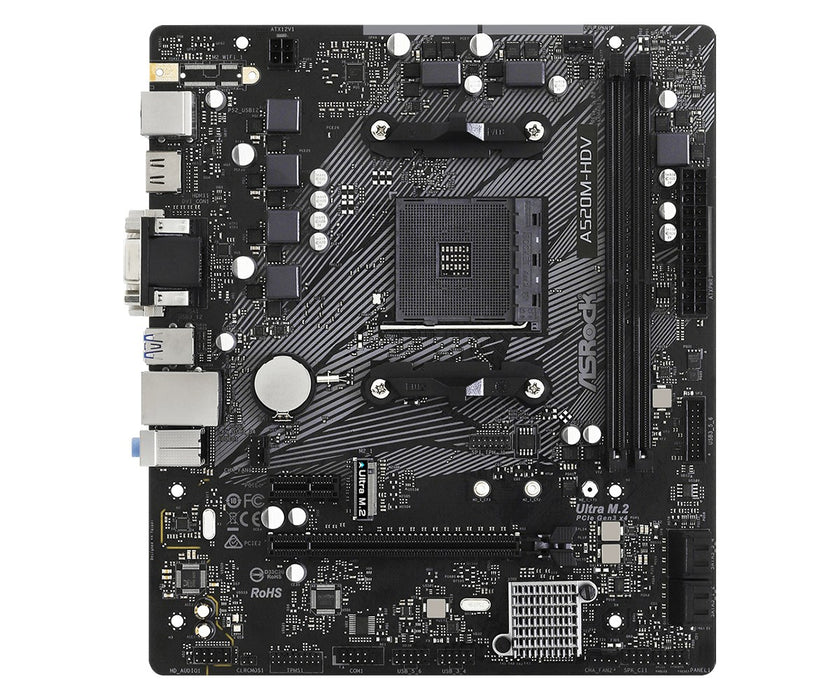Asrock A520M-HDV Socket AM4 micro  ATX