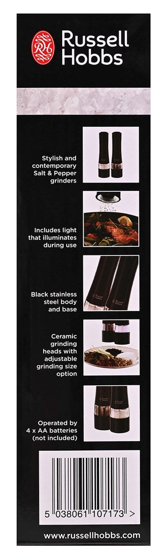 Russell Hobbs 28010-56 seasoning shaker Black Salt & pepper shaker set