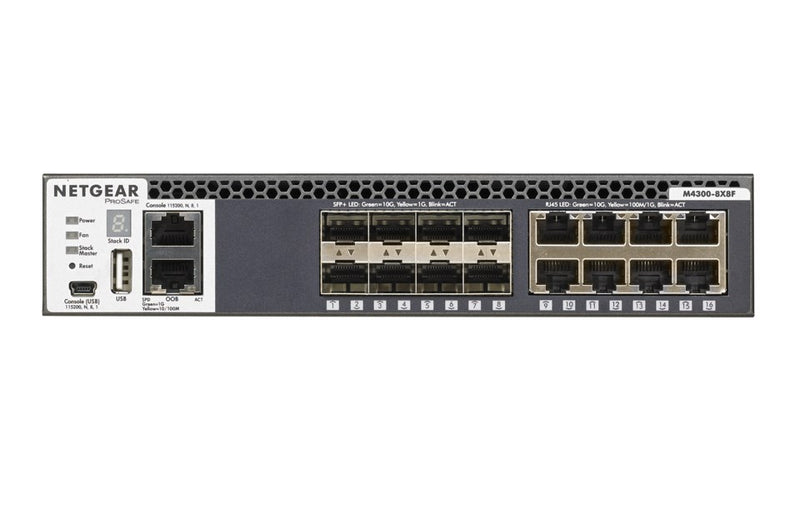 NETGEAR XSM4316S Managed L3 10G Ethernet (100/1000/10000) 1U Black