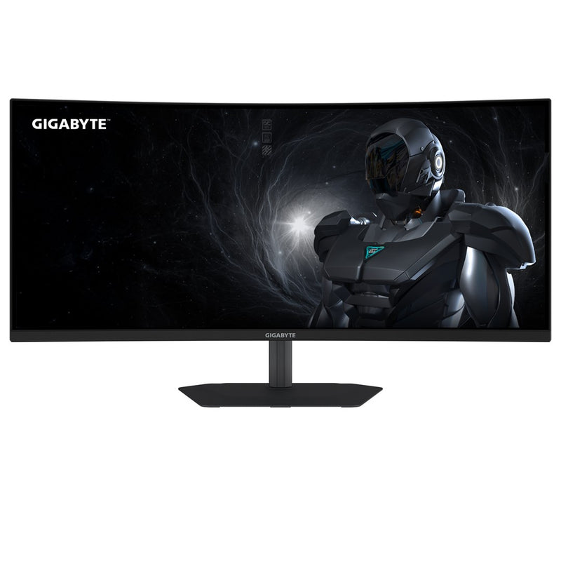 GIGABYTE G34WQC2 34” WQHD Curved Gaming Monitor - 3440 x 1440, 1500R, 200Hz, 1ms, 450 cd/m2, AMD FreeSync Premium, DisplayHDR 400, HDMI 2.0, Displaypo