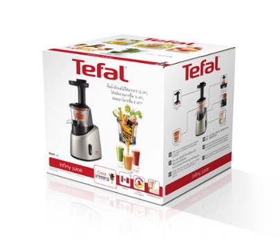 Tefal Infiny Juice ZC255B Juice extractor Grey,Silver 200 W
