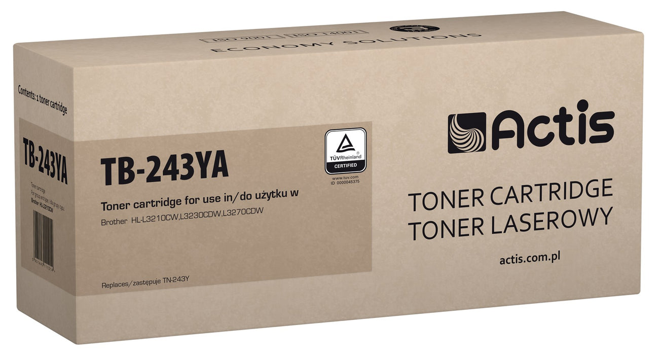 Actis TB-243YA toner (replacement for Brother TN-243Y; Standard; 1000 pages; yellow)