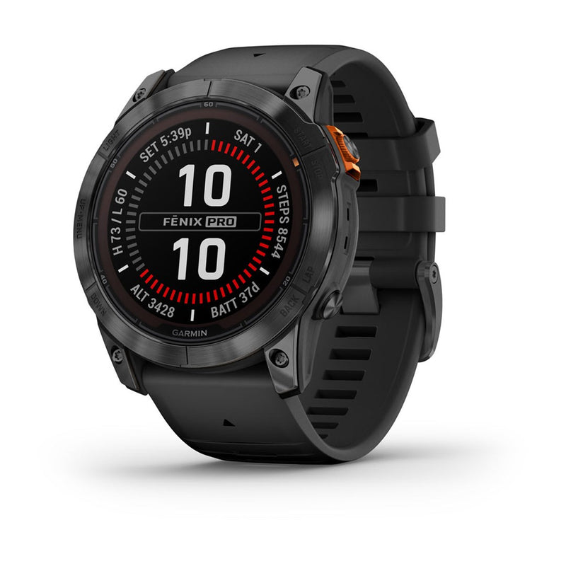 Garmin fenix 7X Pro 3,56 cm (1.4") MIP 51 mm Digital 280 x 280 Pixel Touchscreen Grau Wi-Fi GPS (Satellit)