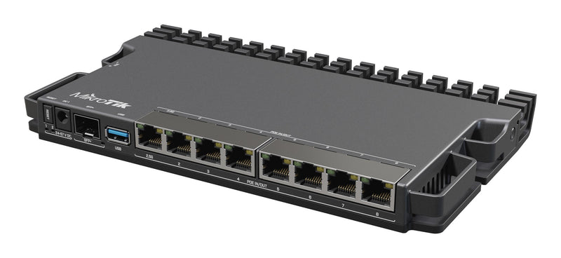 Mikrotik RB5009UPR+S+IN wired router 2.5 Gigabit Ethernet, Gigabit Ethernet Black