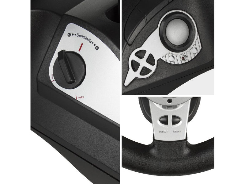 NanoRS RS700 Gaming Controller Black, Silver USB Steering wheel Analogue / Digital Android, PC, PlayStation 4, Playstation 3, Xbox One.