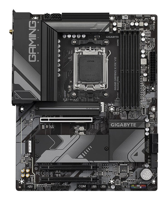 GIGABYTE B650 GAMING X AX V2 Motherboard - AMD Ryzen 9000 Series CPUs, 8+2+2 Phases VRM, up to 8000MHz DDR5 (OC), 1xPCIe 5.0 + 2xPCIe 4.0 M.2, 2.5GbE