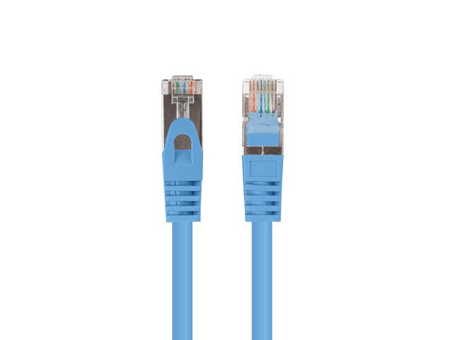 PATCHCORD KAT.5E UTP 1.5M NIEBIESKI FLUKE PASSED LANBERG 10-PACK
