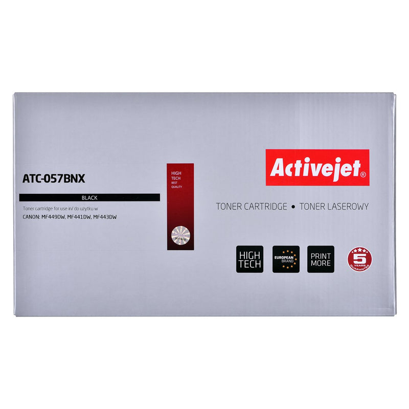 Activejet ATC-057BNX Toner (ersetzt Canon CRG-057HBK; CRG-057H; Supreme; 10000 Seiten; schwarz) MIT CHIP