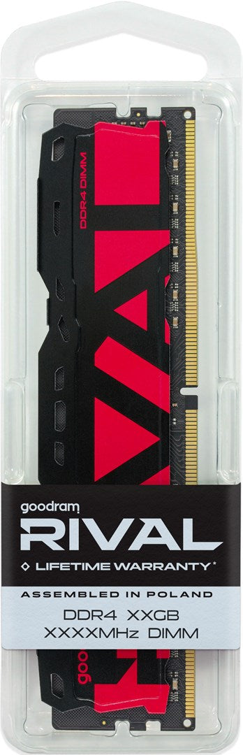 Goodram *DDR4 Rival Radiant 32GB (2*16)/3200 CL16 Red memory module 2 x 16 GB 3200 MT/s 288-pin DIMM