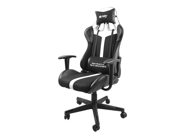 FURY Avenger XL Universal gaming chair Padded seat Black, White