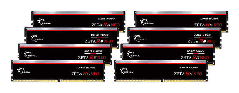 G.Skill Zeta R5 Neo F5-6400R3239G32GE8-ZR5NK memory module 256 GB 8 x 32 GB DDR5 6000 MT/s 288-pin DIMM ECC