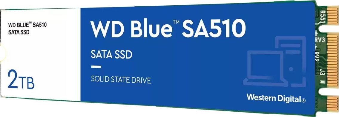 WD Blue SA510 WDS200T3B0B-00C7C0 - SSD - 2 TB - internal - M.2 2280 - SATA 6Gb/s