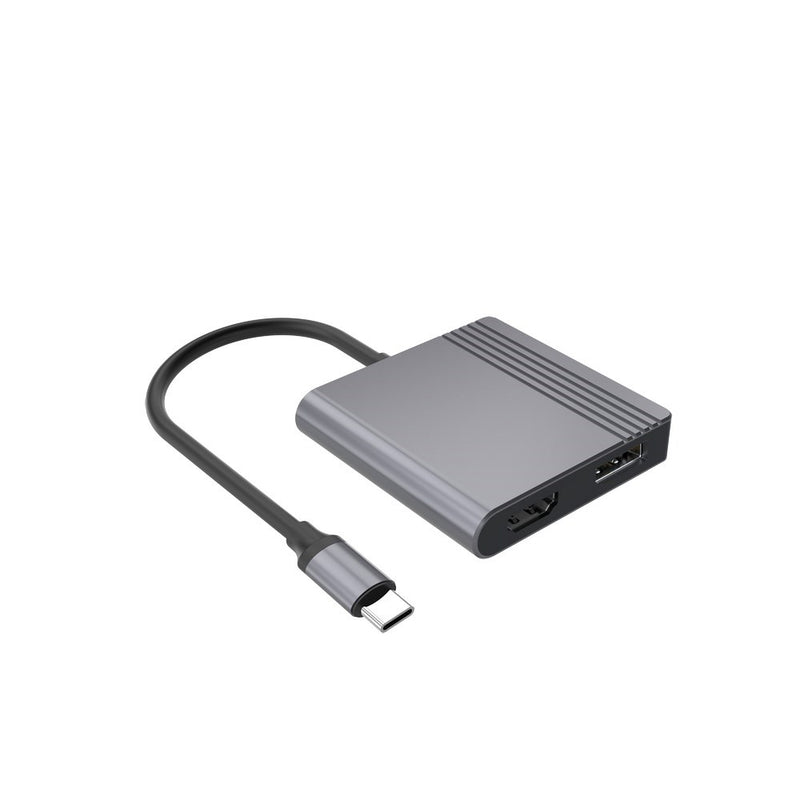 Gembird A-CM-HDMIFDPF-01 USB-C to HDMI + DP adapter, 4K 60Hz, black