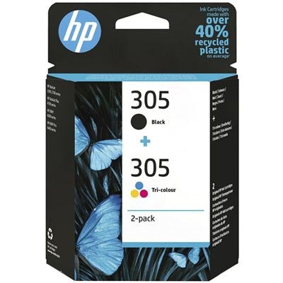 HP 305 2-PACK TRI-COLOR/BLACK