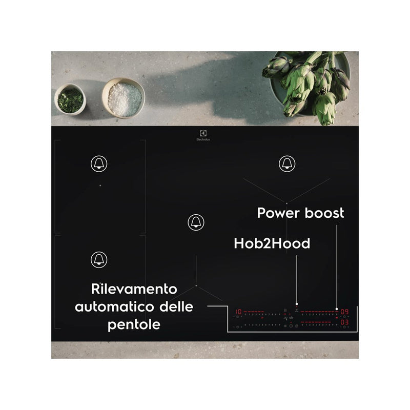 Electrolux EIS62453 Black Built-in 60 cm Zone induction hob 4 zone(s)