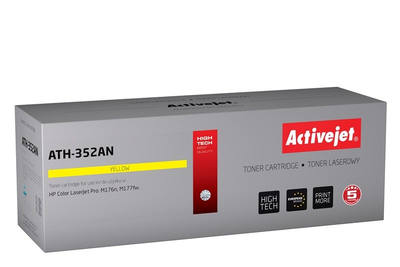 Activejet ATH-352AN Toner (ersetzt HP 205A CF352A; Supreme; 1100 Seiten; Gelb)
