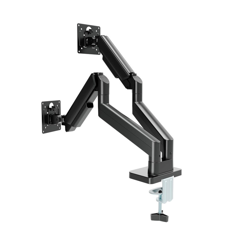 Gembird MA-DA2-06 Schreibtischmontierter, verstellbarer Doppelmonitorarm 17"-32", schwarz