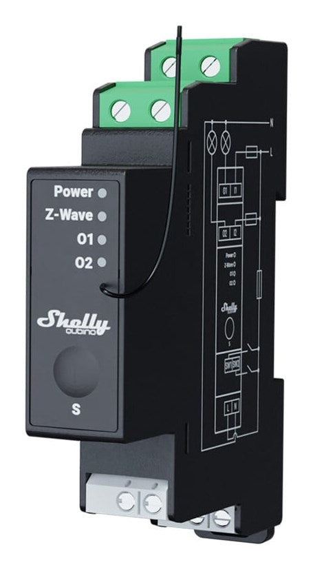 Shelly Qubino Wave Pro 2PM? electrical relay Black