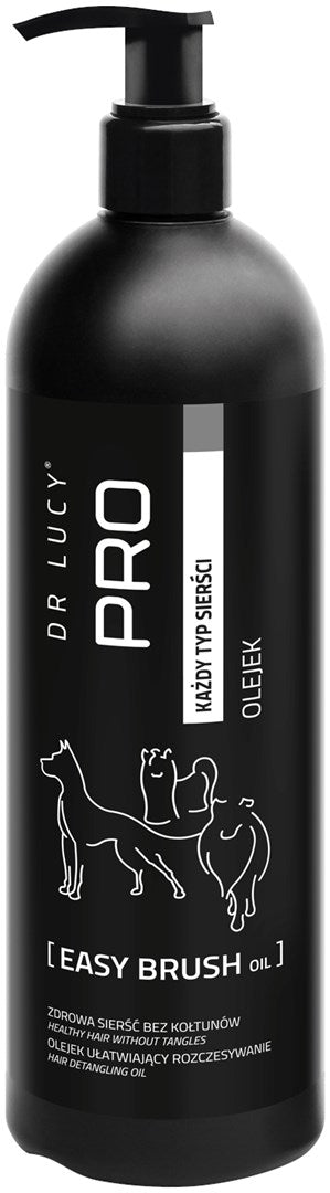 DR LUCY - PRO EASY BRUSH OIL 0.5 L - OIL FOR EASY COMBING (RINSE-OUT) OF DOG COATS