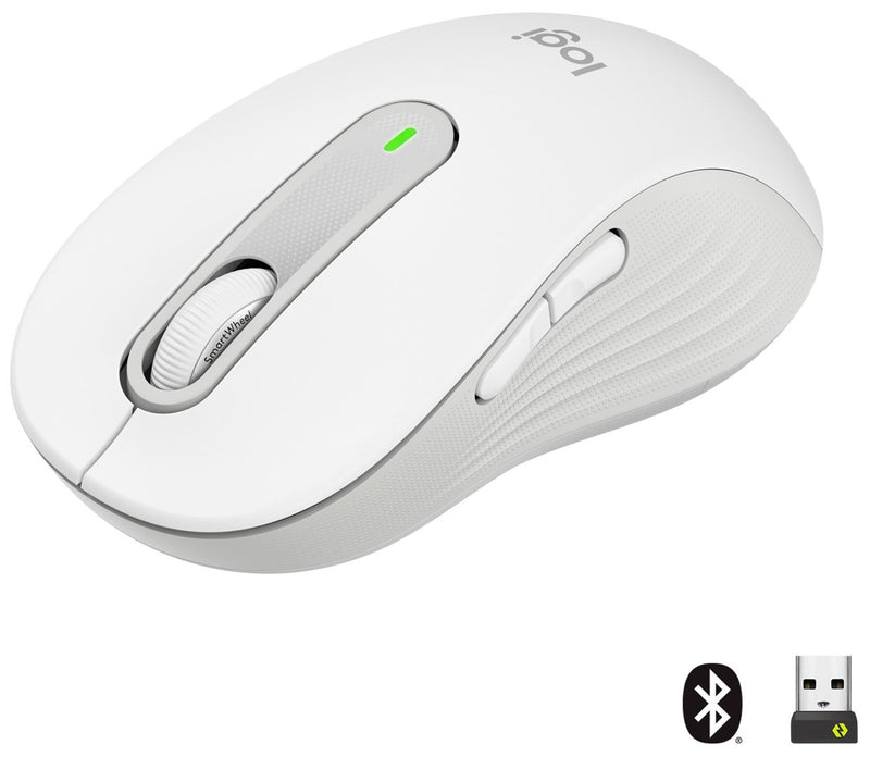 Logitech Signature M650 L Kabellose Maus 2000 DPI, weiß