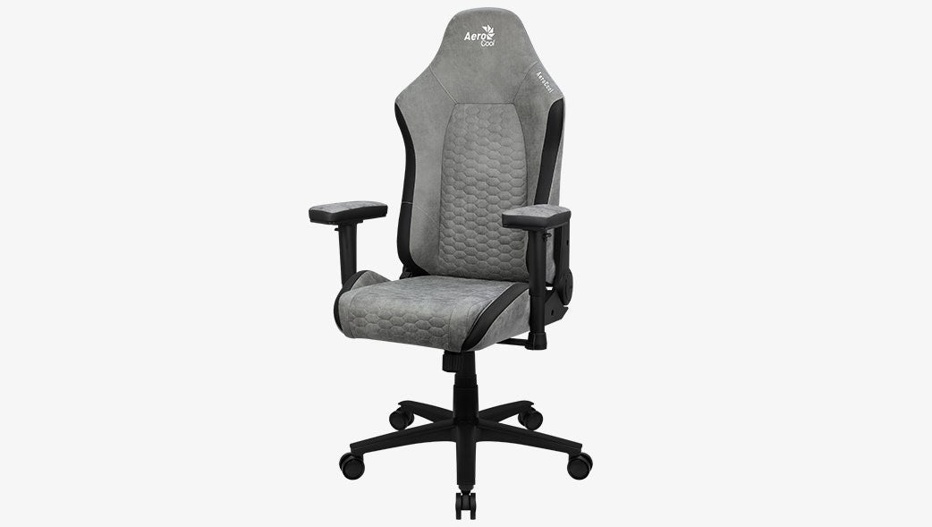 Aerocool Crown AeroSuede Universal gaming chair Padded seat Stone Grey