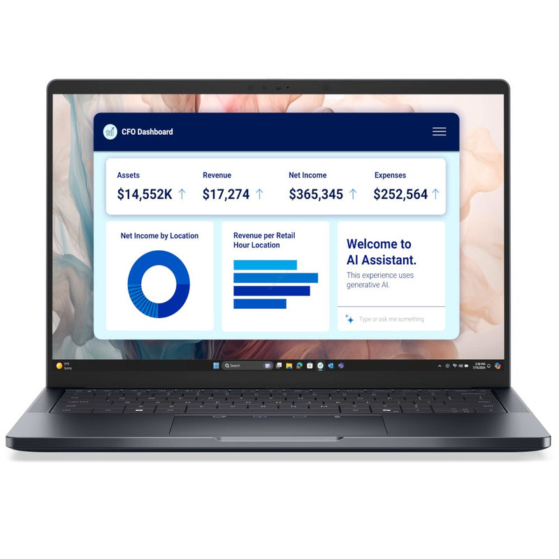 Dell Pro 14 Premium PA14250 Ultra 5 236V 14.0" FHD+ 400 nits 16GB LPDDR5X 512GB SSD Arc Graphics, Front Camera & Microphone, 5G WWAN + Bluetooth, Back