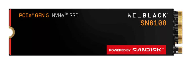 WD Black SN8100 - SSD - encrypted - 8 TB - internal - M.2 2280 - PCI Express 5.0 x4 (NVMe) - TCG Opal Encryption 2.02