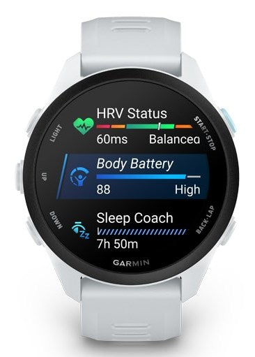 Garmin Forerunner 70 3.05 cm (1.2") AMOLED 43 mm Digital 390 x 390 pixels Touchscreen White GPS (satellite)