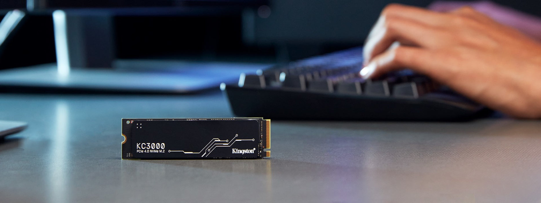 Kingston KC3000 - SSD - 512 GB - internal - M.2 2280 - PCIe 4.0 (NVMe) - for Intel Next Unit of Computing 12 Pro Kit - NUC12WSKi5