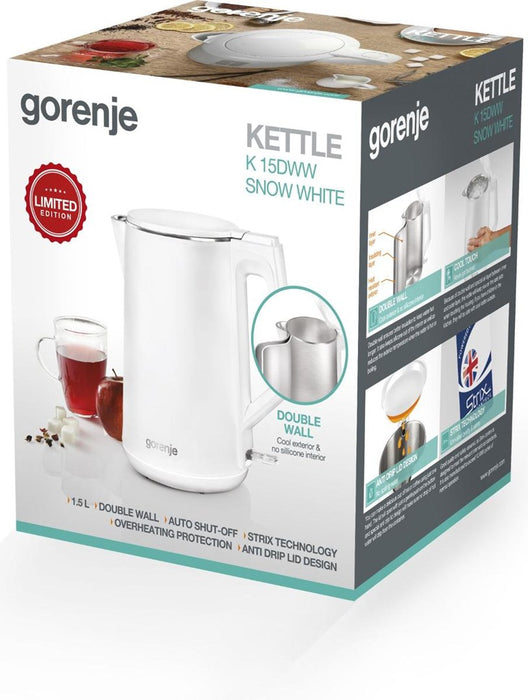Gorenje K15DWW electric kettle 1.5 L 2200 W White