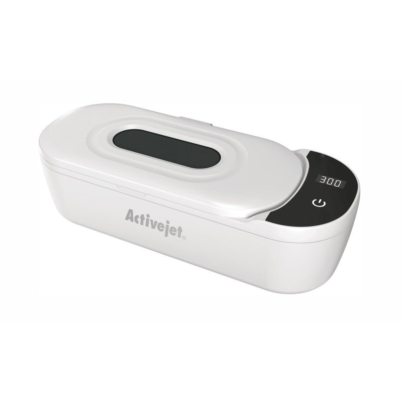 Ultrasonic UV cleaner, Activejet AUC-200, for dentures, glasses and jewelry, white
