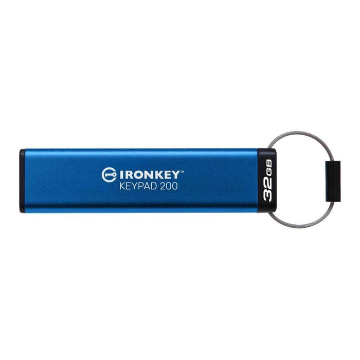 Kingston IronKey Keypad 200 - USB flash drive - encrypted - 32 GB - USB 3.2 Gen 1