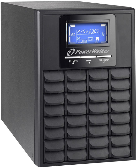 PowerWalker VFI 1000C LCD Double-conversion (Online) 1 kVA 800 W 3 AC outlet(s)