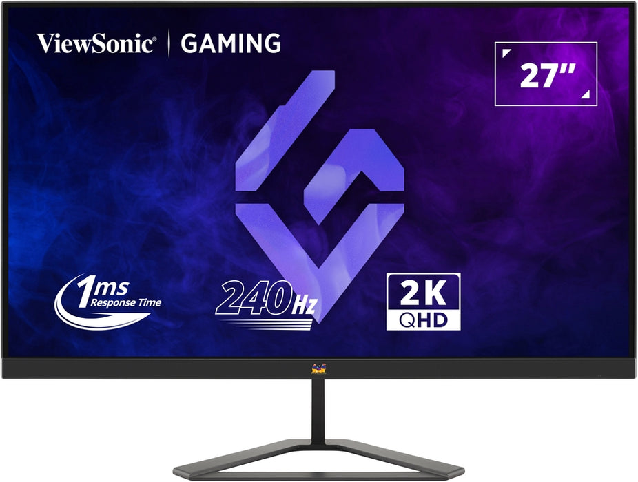ViewSonic VX2758A-2K-PRO-3 - LED monitor - gaming - 27" - 2560 x 1440 QHD @ 240 Hz - IPS - 300 cd/m² - 1000:1 - HDR10 - 1 ms - 2xHDMI, DisplayPort