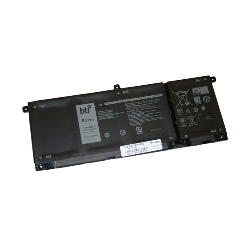 BTI 53Wh 4 cell 0TXD03 compatible battery for DELL INSPIRON 7506 2-IN-1 SILVER INSPIRON 7500 2-IN-1 SILVER INSPIRON 7306 2-IN-1 SILVER