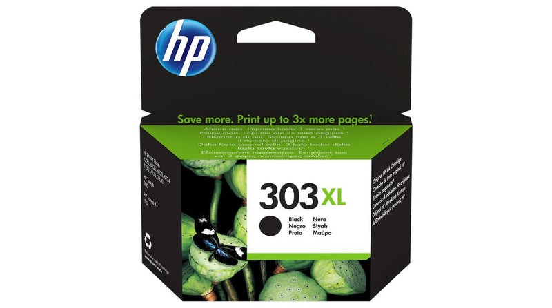 HP 303XL - 12 ml - High Yield - black - original - ink cartridge - for ENVY Photo 62XX, Photo 71XX, Photo 78XX, ENVY Inspire 72XX, 79XX