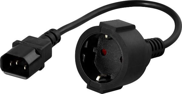 Convert IEC C14 to Schuko